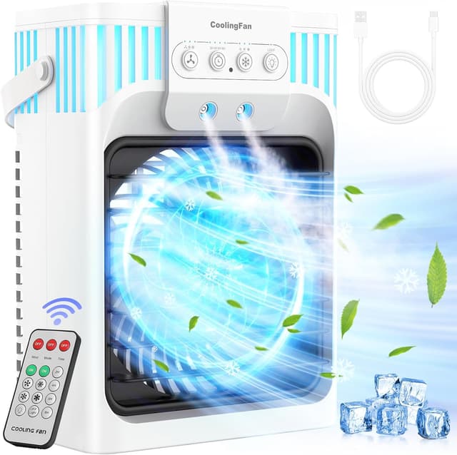 VICELEC Portable Air Conditioner Cooling Fan
