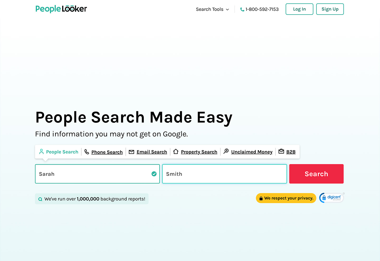 Background Search on PeopleLooker